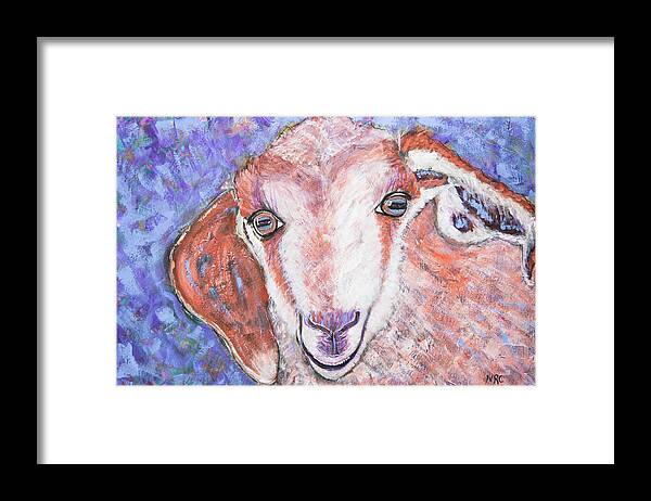 Goat Framed Print featuring the photograph Baby Goat by Natalie Rotman Cote
