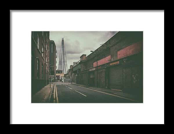 America Street Framed Print featuring the photograph Back-street Shard by James Billings