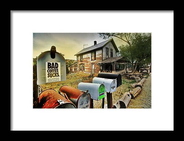 Bad Coffee Framed Print featuring the photograph Bad Coffee by Micah Offman