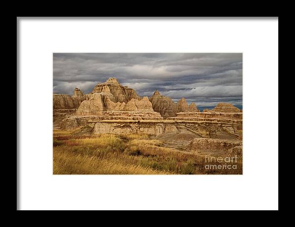 Badlands Framed Print featuring the photograph Badlands by Alice Cahill