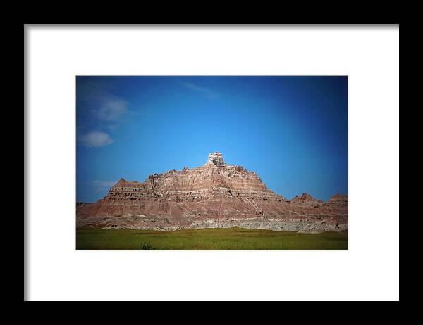 Badlands Framed Print featuring the photograph Badlands Canyon by Hermes Fine Art