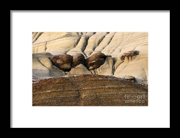 Drumheller Framed Print featuring the photograph Badlands Drumheller Alberta Canada 4 by Bob Christopher