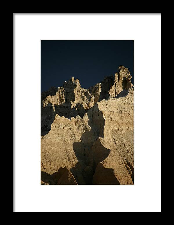 Landscapes Framed Print featuring the photograph Badlands National Park II by Balanced Art