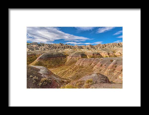  Framed Print featuring the photograph Badlands South Dakota by Paul Vitko