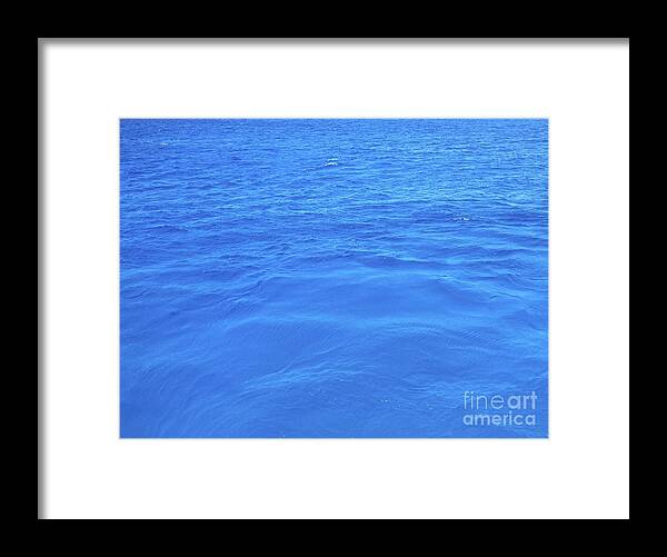 Ocean Framed Print featuring the photograph Bahama Blue by Barbara Von Pagel