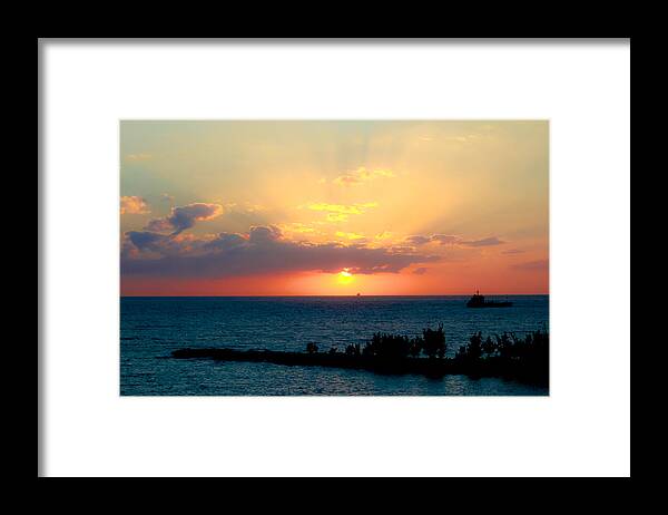 Sunset Framed Print featuring the photograph Bahamas Sunset by Mike Dunn