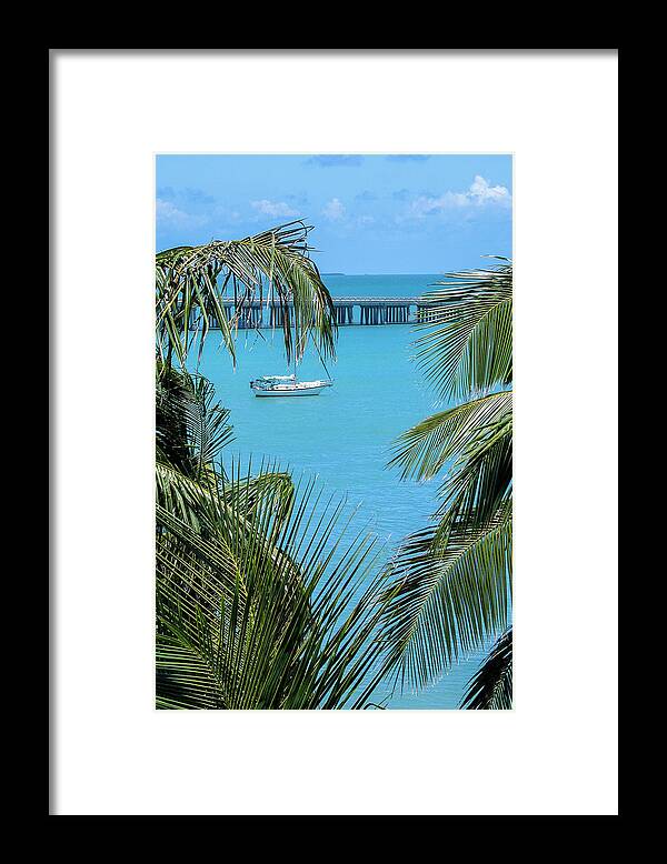Bahia Framed Print featuring the photograph Bahia Honda Sailboat by Ginger Stein