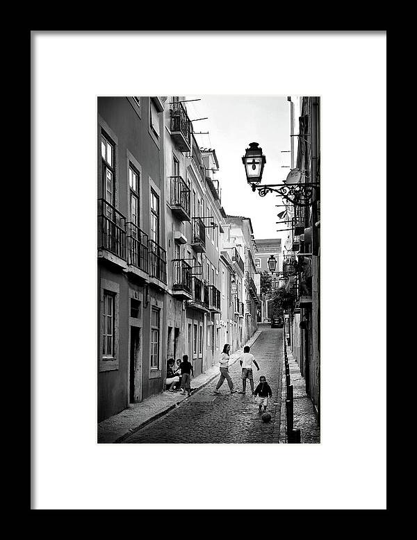 Street Framed Print featuring the photograph Bairro Alto by Carlos Caetano