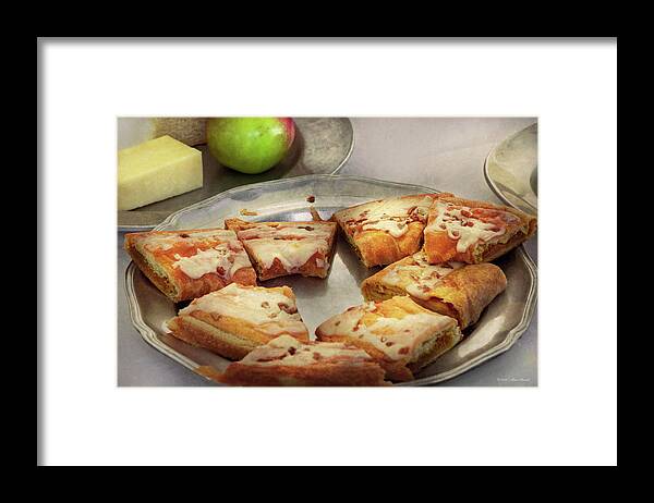 Chef Art Framed Print featuring the photograph Bakery - Apple Danish by Mike Savad