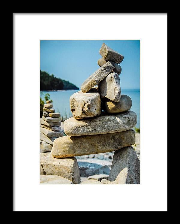 Landscape Framed Print featuring the photograph Balance Is The Key by Terry Ann Morris