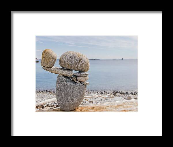 Rocks Framed Print featuring the photograph Balanced by Holly Ross