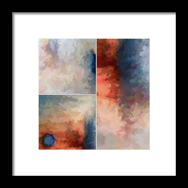 Montage Framed Print featuring the digital art Balance...three by Tom Druin