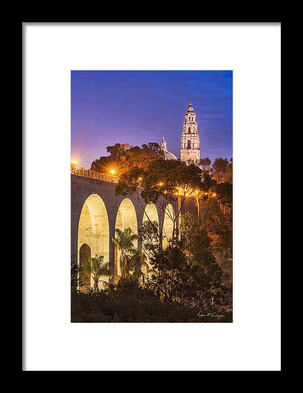 Balboa Park Framed Print featuring the photograph Balboa Bridge by Dan McGeorge