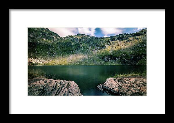 Balea Framed Print featuring the photograph Balea lake - Romania - Landscape photography by Giuseppe Milo