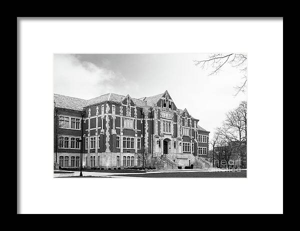 American Framed Print featuring the photograph Ball State University Owsley Hall by University Icons