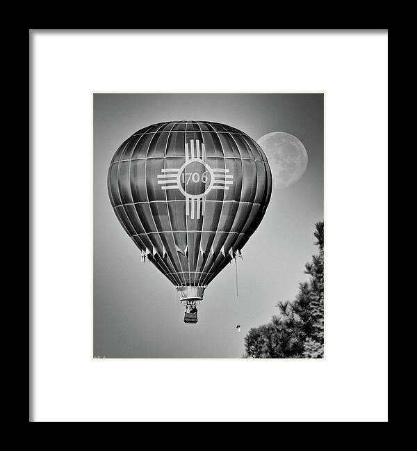 Hot Air Balloon Framed Print featuring the photograph Ballunar Eclipse by Kevin Munro