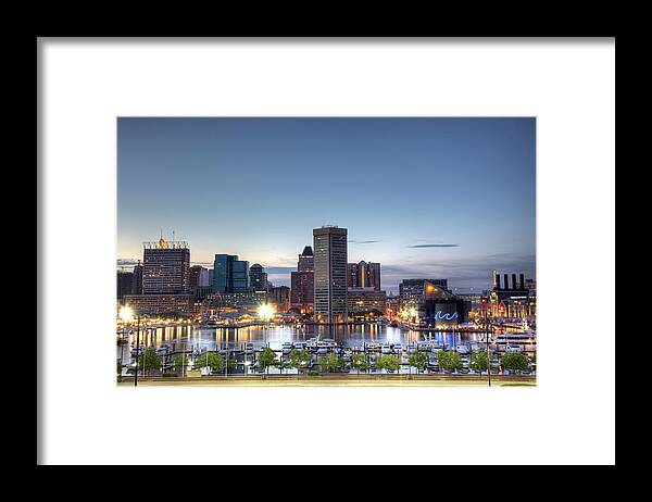 Baltimore Framed Print featuring the photograph Baltimore Harbor by Shawn Everhart