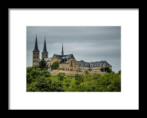 Cathedral Framed Print featuring the photograph Bamberg Cathedral by Pamela Newcomb
