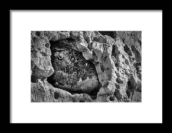 Bandelier Framed Print featuring the photograph Bandelier Cave Room by Stuart Litoff