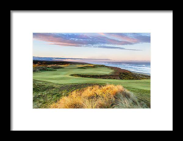 Bandon Dunes Framed Print featuring the photograph Bandon Dunes Hole 16 by Mike Centioli