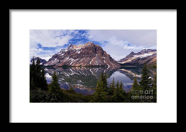 Bow Lake Framed Print featuring the photograph Banff - Bow Lake by Terry Elniski