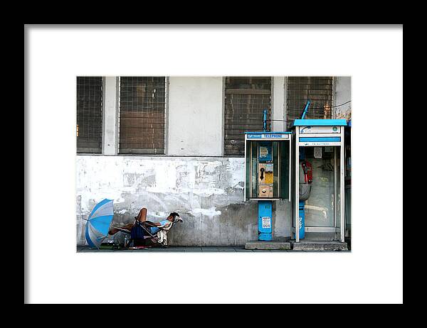 Bangkok Framed Print featuring the photograph Bangkok Blues by Kreddible Trout