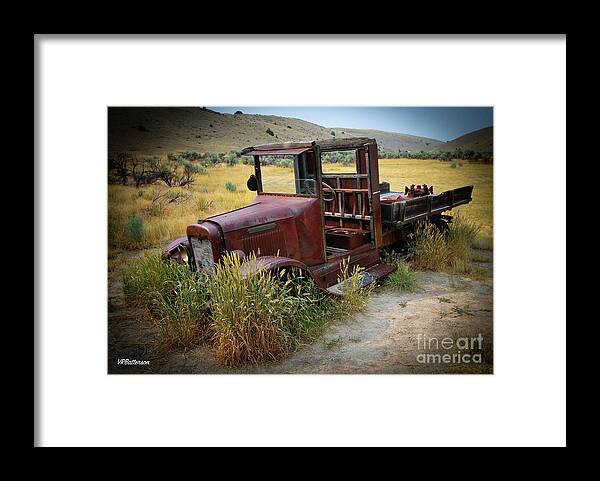 Bannack Framed Print featuring the photograph Bannack Montana Old Truck by Veronica Batterson