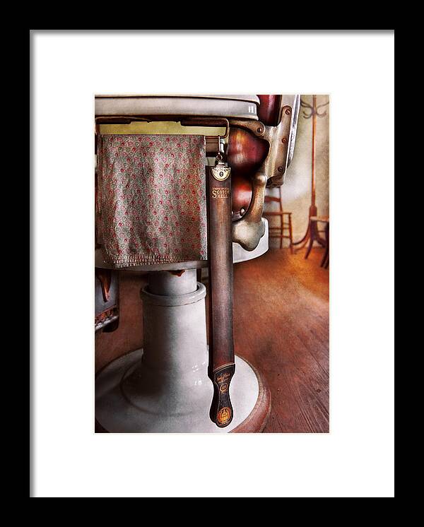 Savad Framed Print featuring the photograph Barber - The Strop by Mike Savad