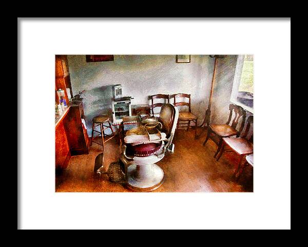 Hdr Framed Print featuring the photograph Barber - We accept children by Mike Savad