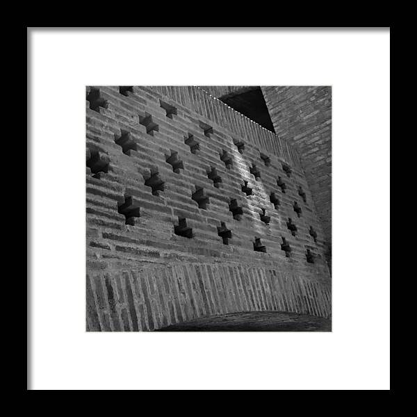 Barcelona Framed Print featuring the photograph Barcelona Brick Wall by Toby McGuire