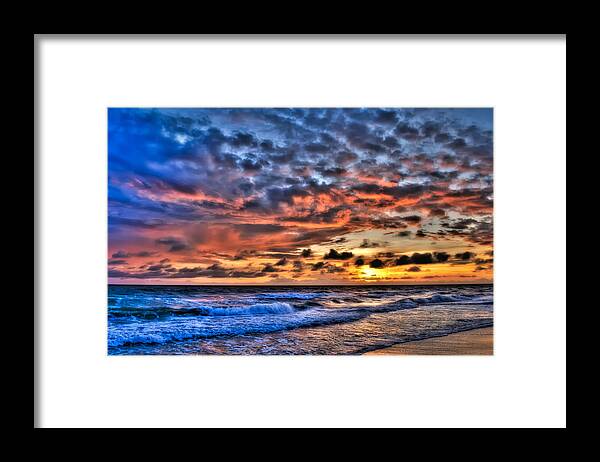 Sunset Framed Print featuring the photograph Barefoot Beach Sunset by Richard Leighton