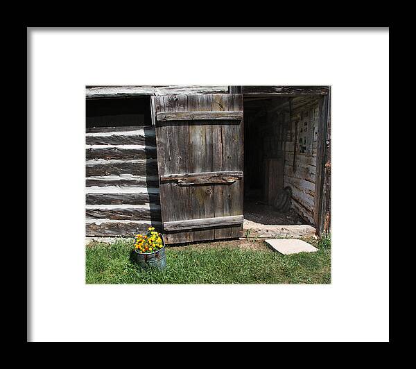 Barn Framed Print featuring the photograph Barn Door by Joanne Coyle