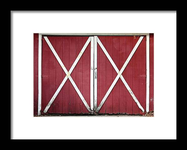 Barn Framed Print featuring the photograph Red Barn Doors by Sheila Brown