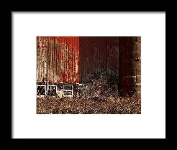 Waupaca Framed Print featuring the digital art Barn - Waupaca County by David Blank