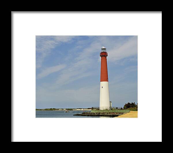 Barnegat Lighthouse Framed Print featuring the photograph Barnegat Lighthouse - Jersey Shore by Angie Tirado
