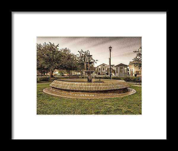 Barnwell Framed Print featuring the photograph Barnwell Fountain by David Palmer