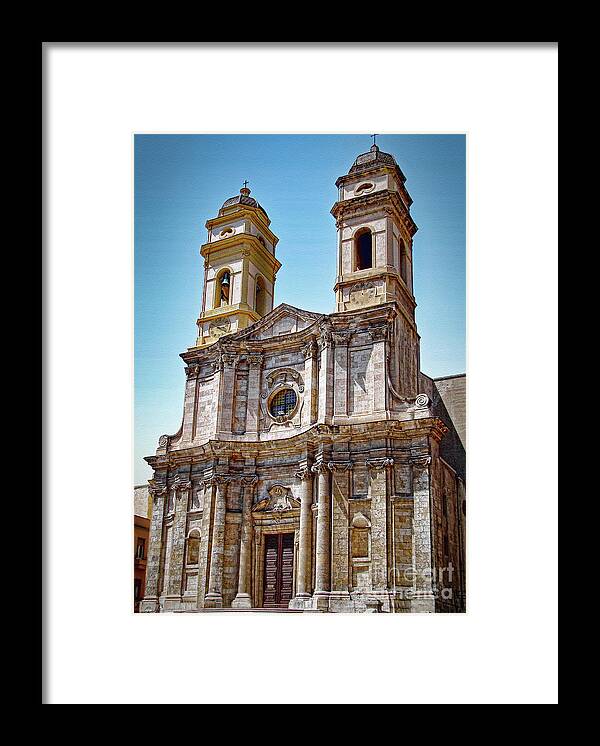 Italy Framed Print featuring the photograph Baroque Church of Sant'Anna by Sue Melvin