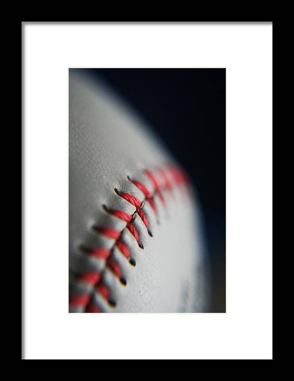 Photograph Framed Print featuring the photograph Baseball Fan by Rachelle Johnston