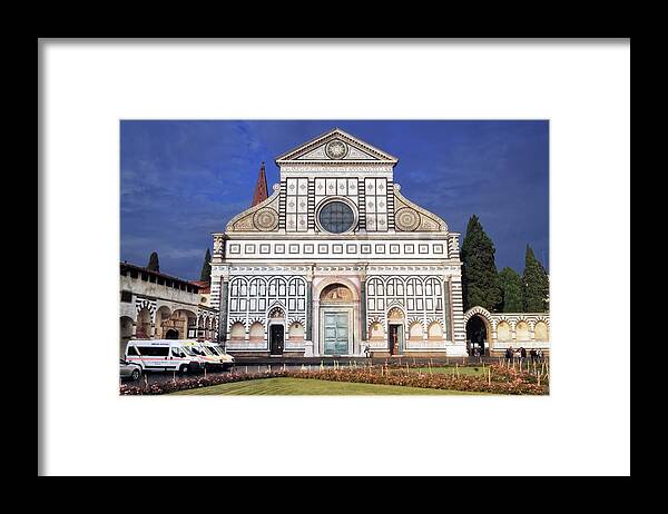 Basilica Framed Print featuring the photograph Basilica of Santa Maria Novella by Adam Rainoff