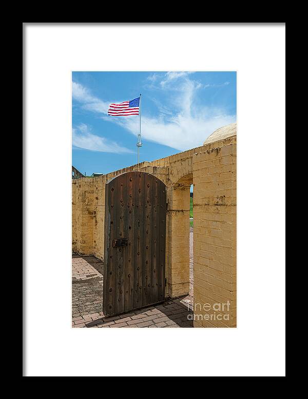 Stars And Stripes Framed Print featuring the photograph Bastion Tough by Dale Powell