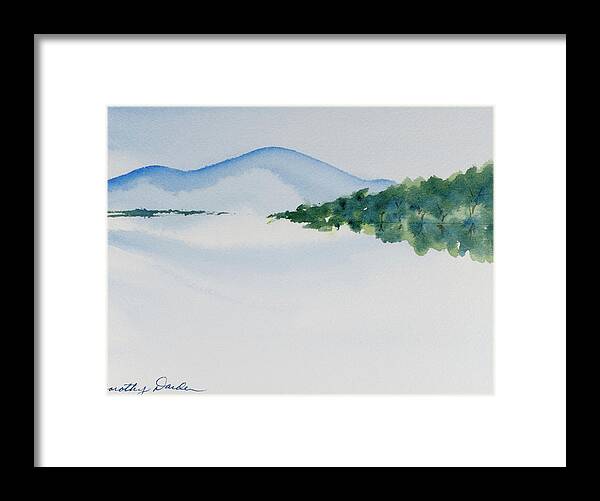 Australia Framed Print featuring the painting Bathurst Harbour reflections by Dorothy Darden