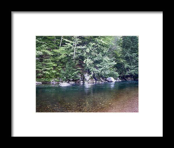 Creeks Framed Print featuring the photograph Battenkill by Guy Whiteley