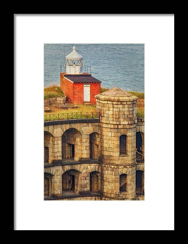 Fort Wadsworth Framed Print featuring the photograph Battery Weed at Fort Wadsworth NYC by Susan Candelario