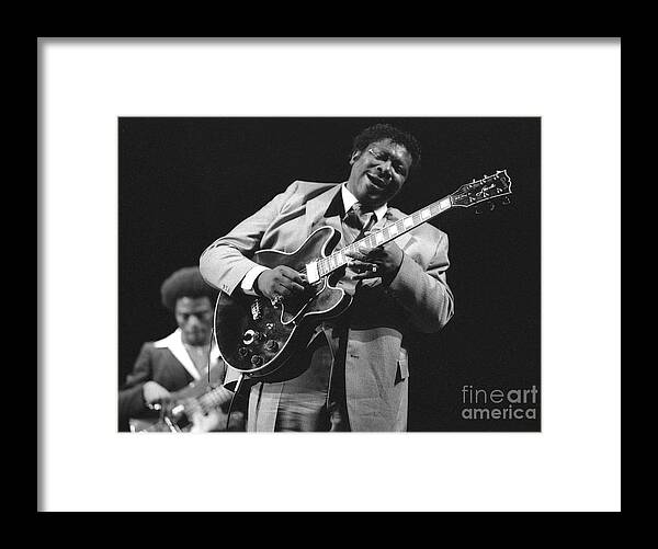 Photo Framed Print featuring the photograph BB King in love with Lucille by Philippe Taka
