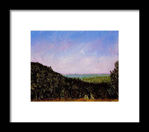 Plein Air Framed Print featuring the painting Bcsp3 by Stan Hamilton