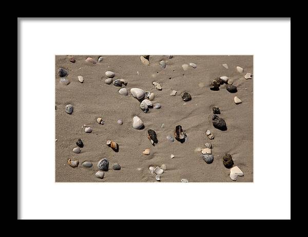 Texture Framed Print featuring the photograph Beach 1121 by Michael Fryd