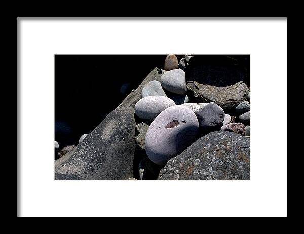 Beach Rocks Framed Print featuring the photograph Beach 6 by Douglas Pike