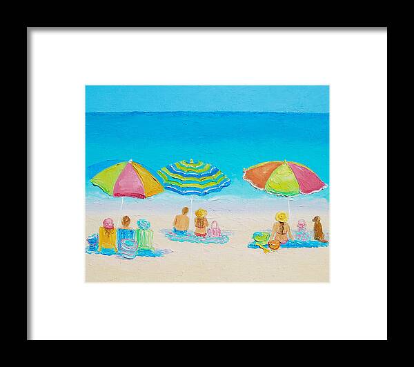 Beach Framed Print featuring the painting Beach Art - Summer Paradise by Jan Matson