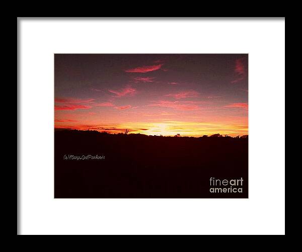 Photography Framed Print featuring the photograph Beach At Sunset by MaryLee Parker