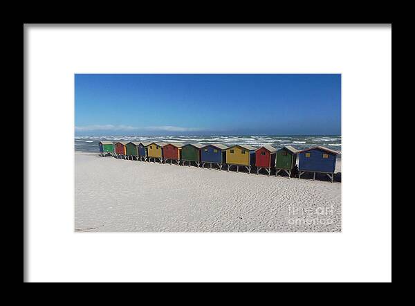 Beach Houses Framed Print featuring the photograph Beach Houses by Bev Conover